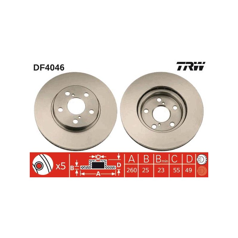PAIRE DE DISQUES