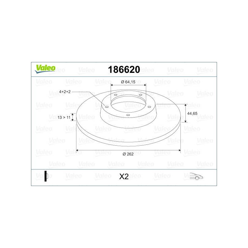 DISQ FREIN X2 ROVE 200. 400