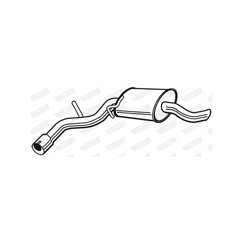SILENCIEUX ARRIERE BMW 118 2.0D 122