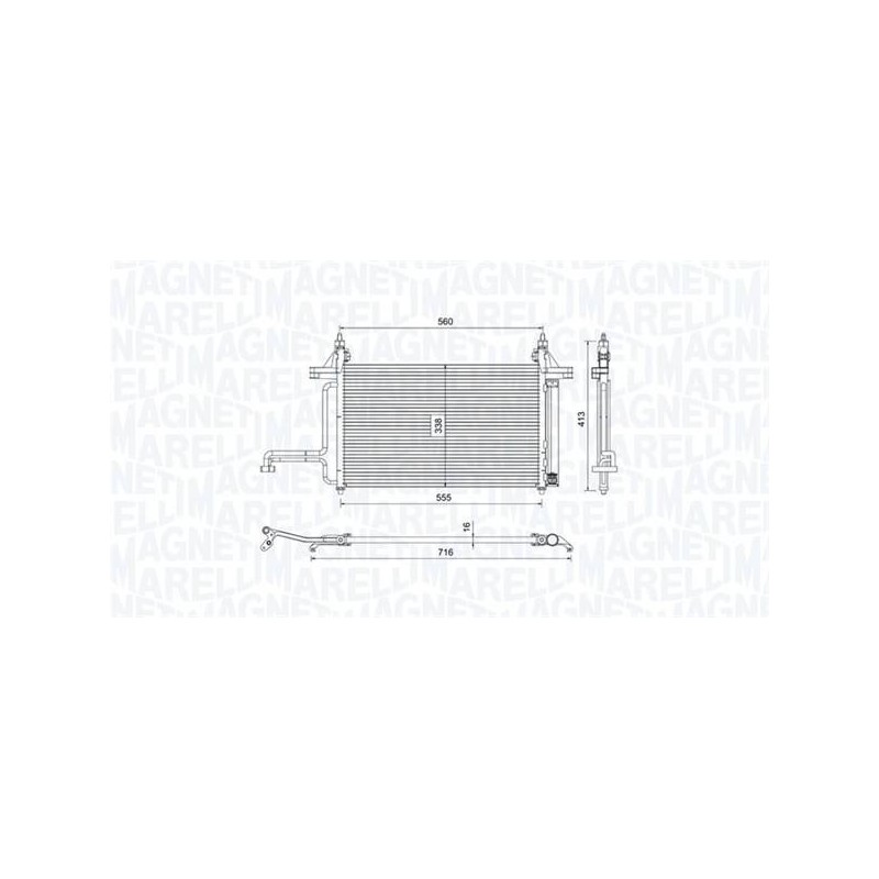 CONDENSEUR POUR FIAT STILO