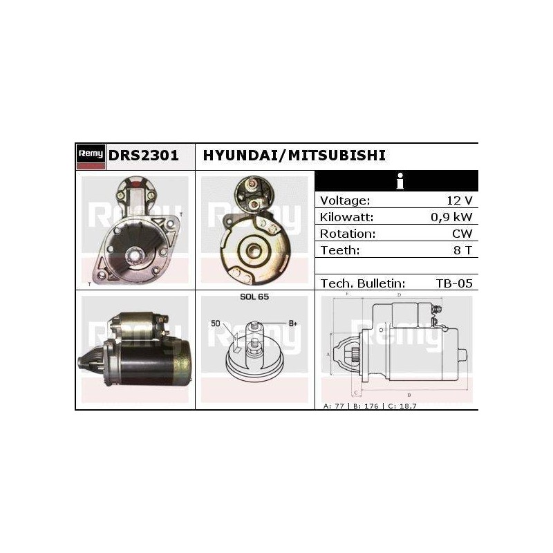 DEMARREUR - REMY REMANUFACTURED - H