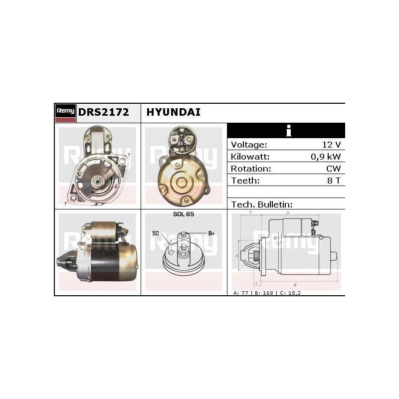 DEMARREUR - REMY REMANUFACTURED - H