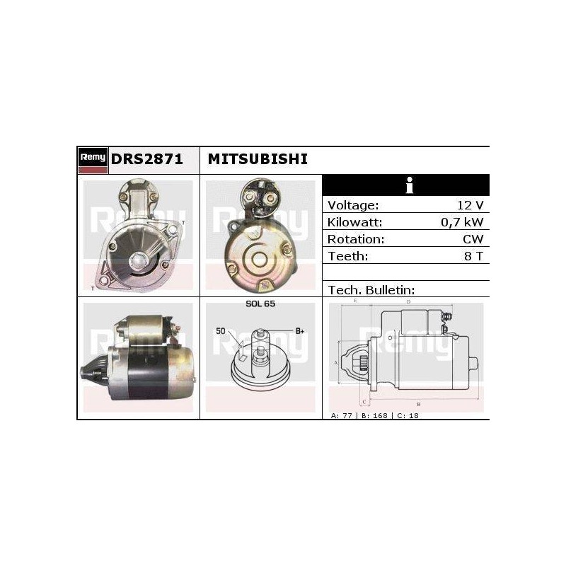 DEMARREUR - REMY REMANUFACTURED - H