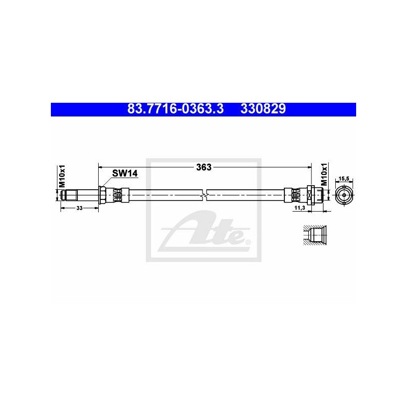 FLEXIBLE DE FREIN / EMBRAYAGE