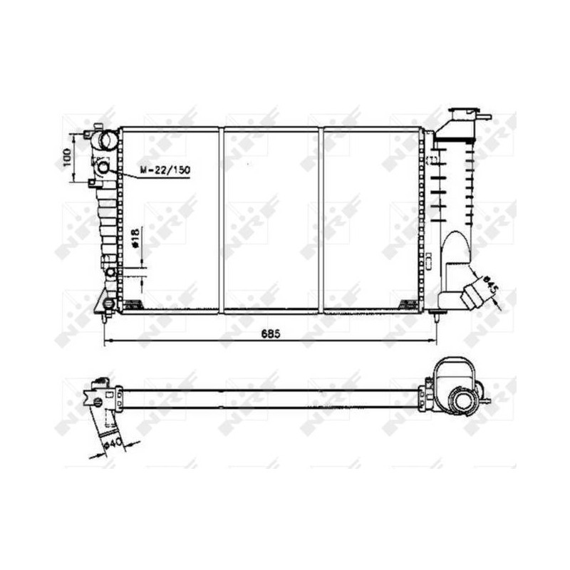 RAD PEUGEOT 306 1.8 93- RADIATORS A