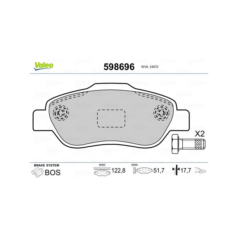 PLAQ FREIN FIAT PANDA