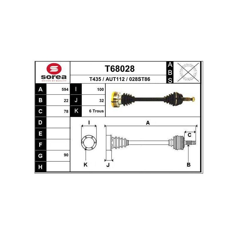 TRANSMISSION / AUDI 80 CD5