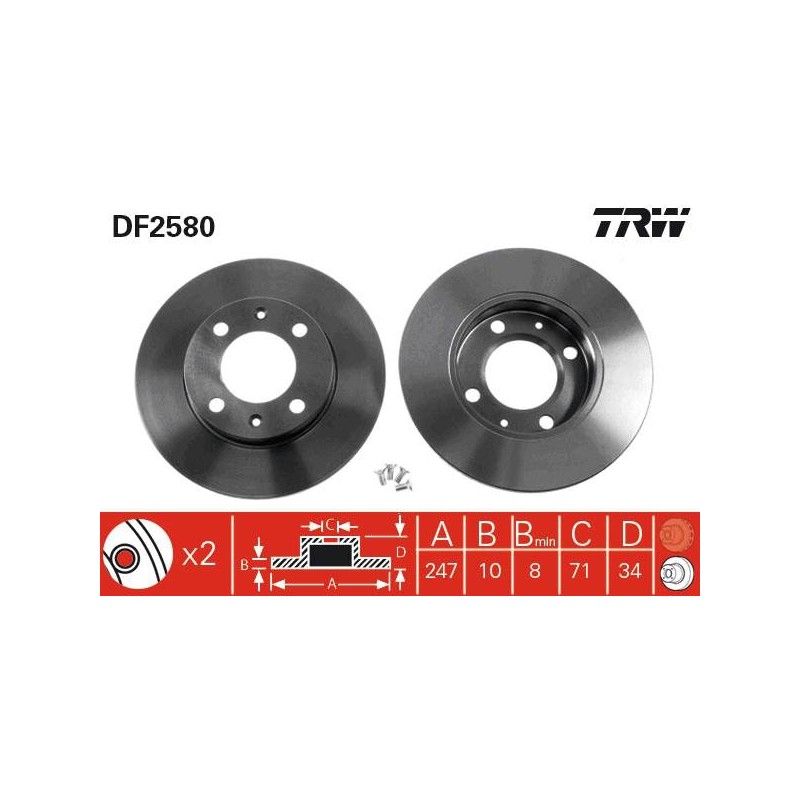 PAIRE DE DISQUES