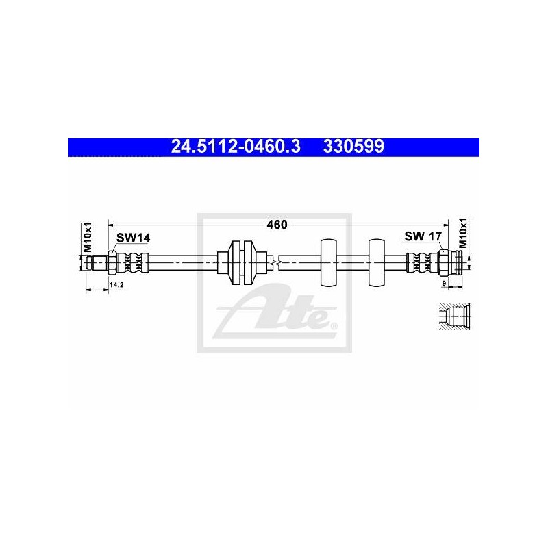 FLEXIBLE DE FREIN / EMBRAYAGE