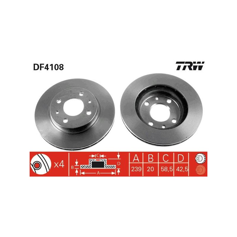 PAIRE DE DISQUES