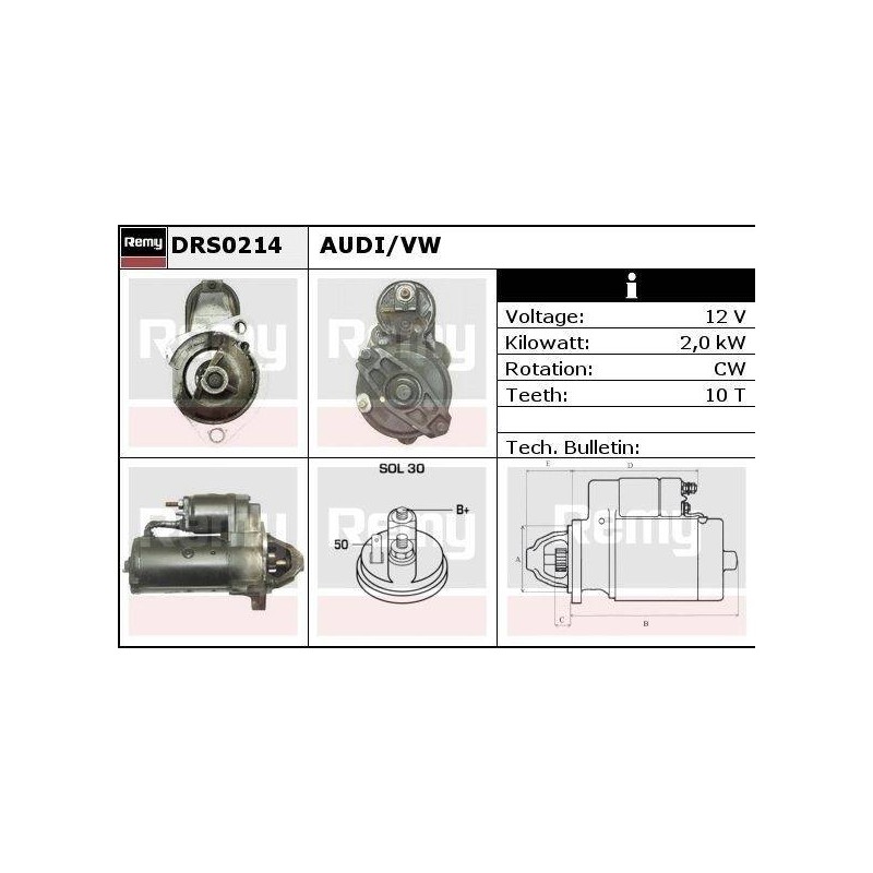 DEMARREUR - REMY REMANUFACTURED - A