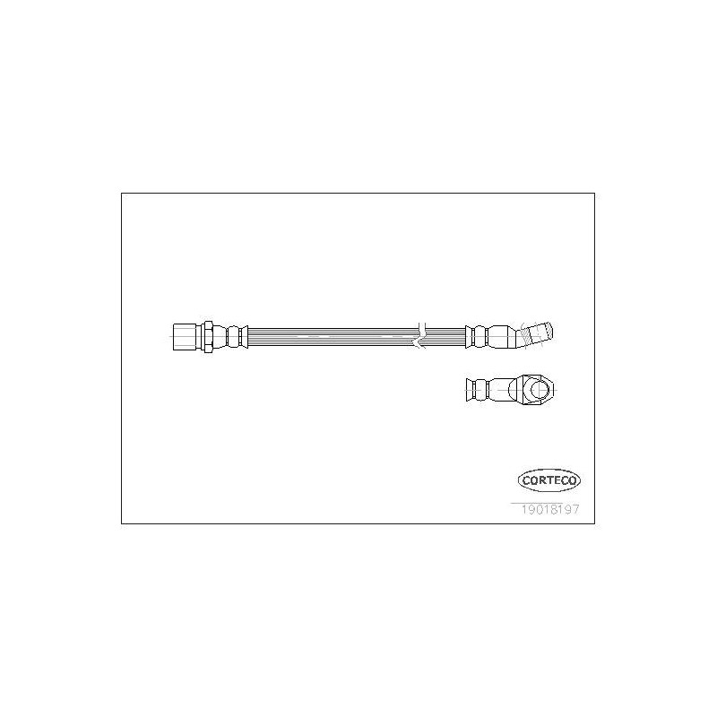 FLEXIBLE DE FREIN FIAT 126.127.5