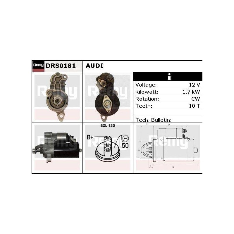 DEMARREUR - REMY REMANUFACTURED - A