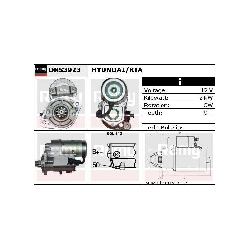 DEMARREUR - REMY REMANUFACTURED - H