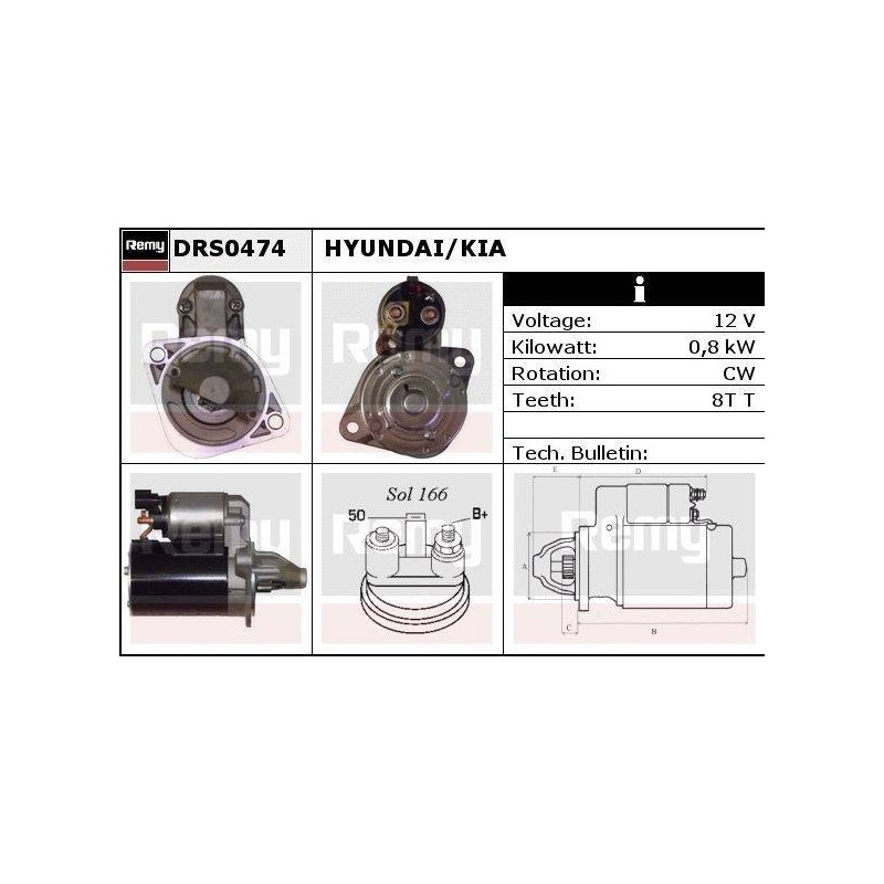 DEMARREUR - REMY REMANUFACTURED - H