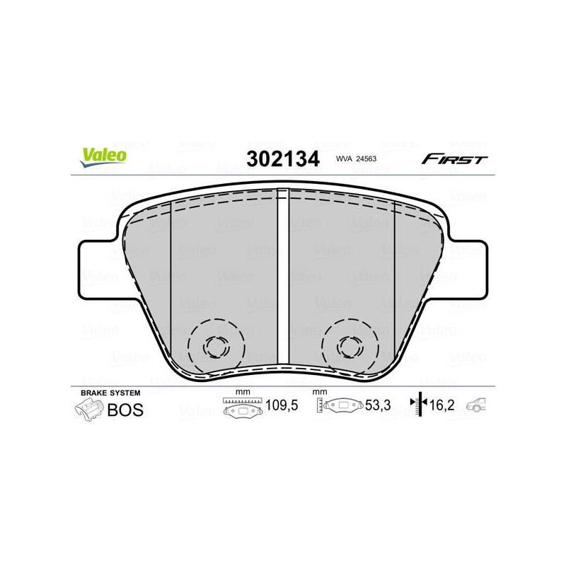 PLAQ FREIN FIRST VW GOLF 10/08-11/1