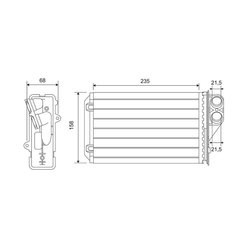 RAD CHAUF CITROEN C5 I