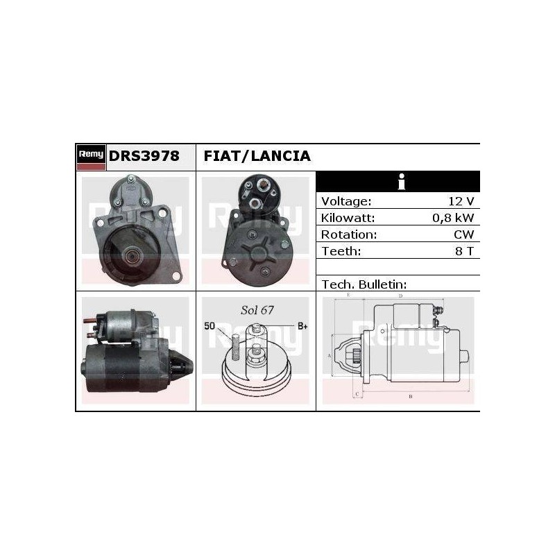 DEMARREUR - REMY REMANUFACTURED - F