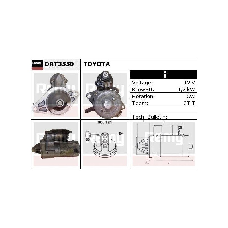 DEMARREUR - REMY REMANUFACTURED - T
