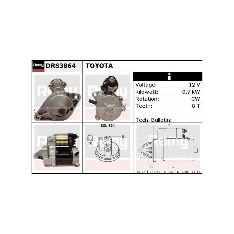DEMARREUR - REMY REMANUFACTURED - T