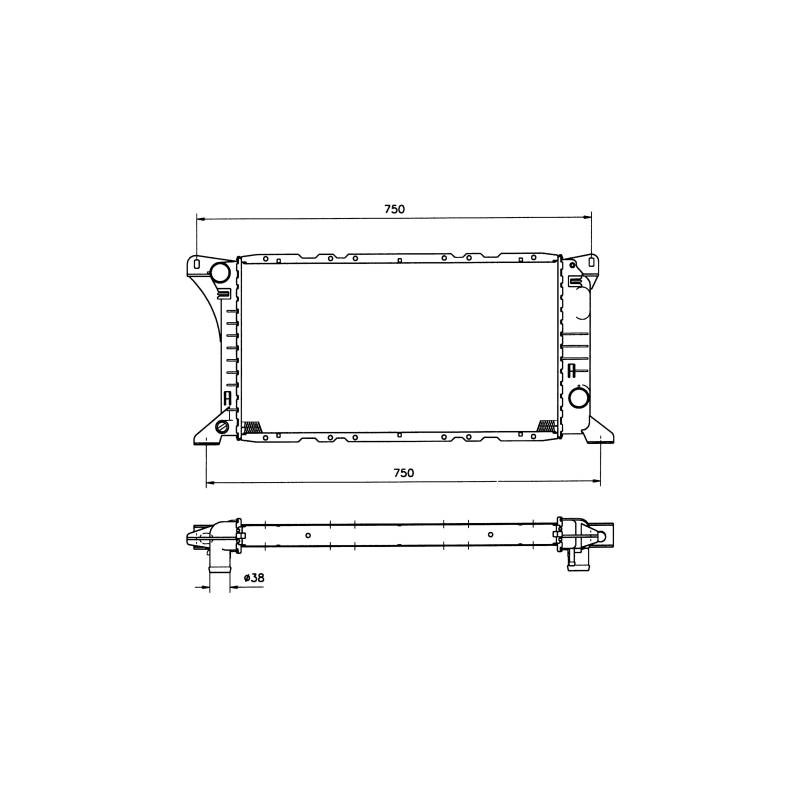 RAD FORD TRANSIT 2.5D 86- RADIATORS