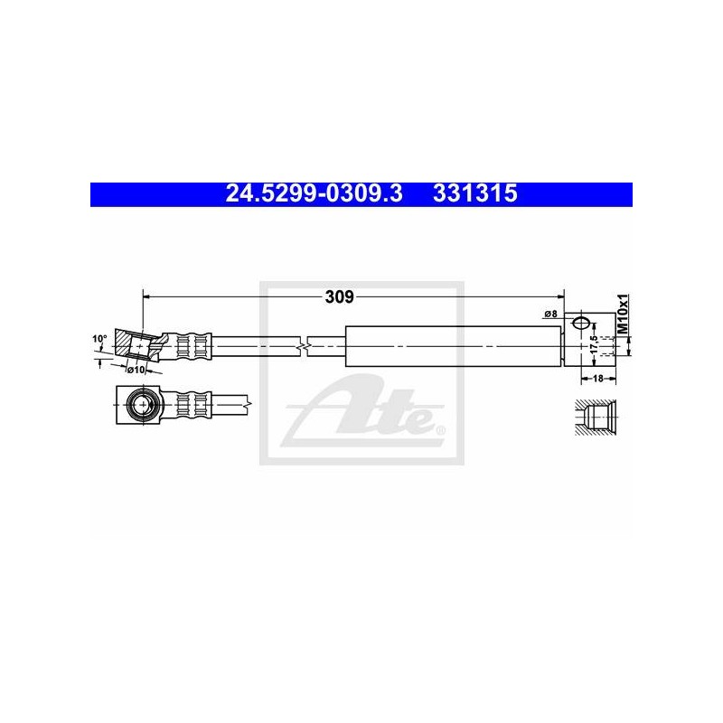 FLEXIBLE DE FREIN / EMBRAYAGE