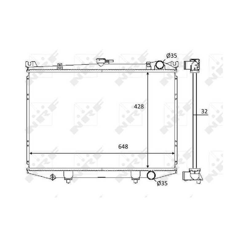 RAD NISSAN TERRANO 3.0 87- RADIATOR