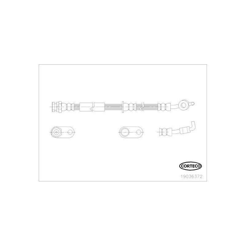 FLEXIBLE DE FREIN MAZDA 2 (07-