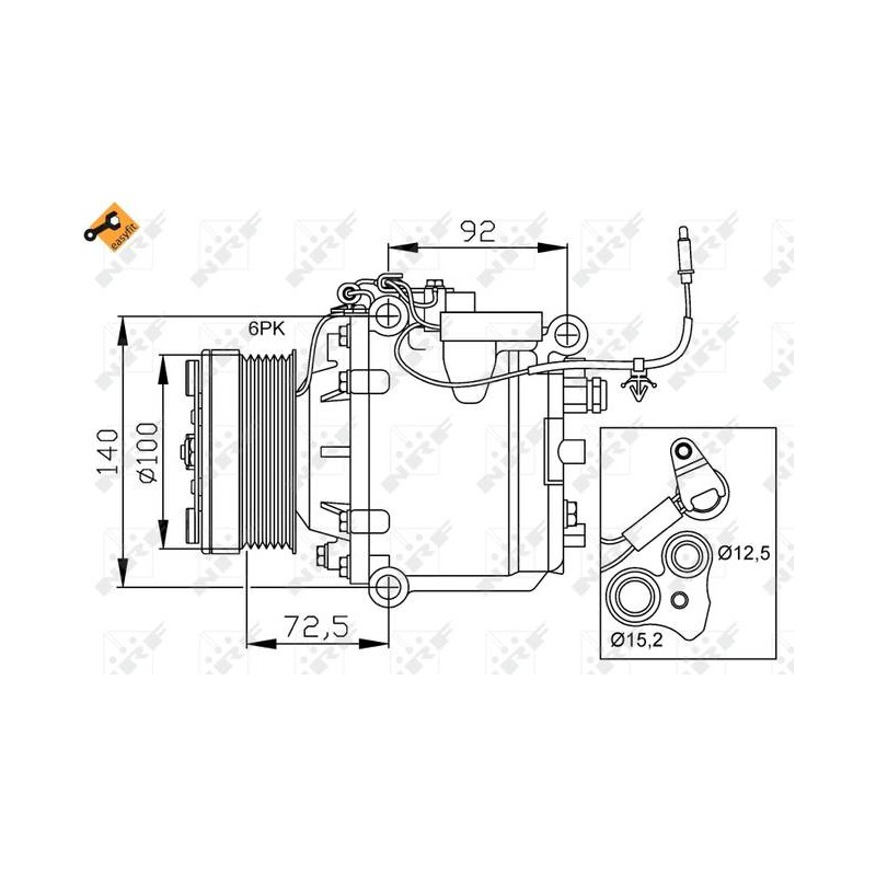 COMP SAAB 9-3 2.0 98- COMPRESSORS-