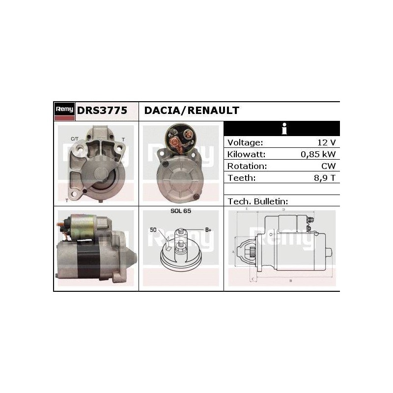 DEMARREUR - REMY REMANUFACTURED - D