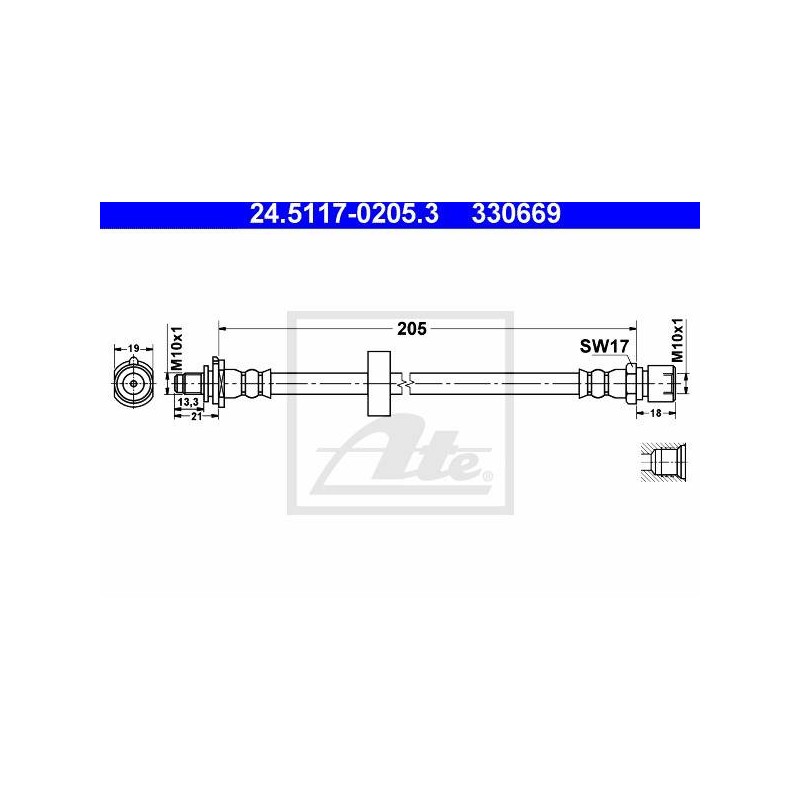 FLEXIBLE DE FREIN / EMBRAYAGE