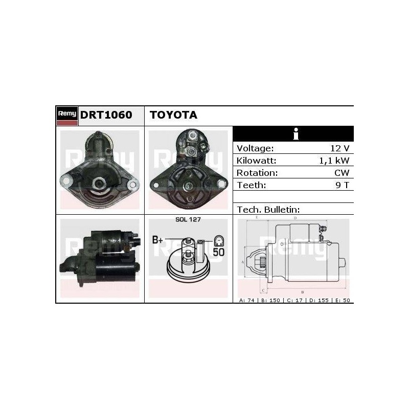 DEMARREUR - REMY REMANUFACTURED - T