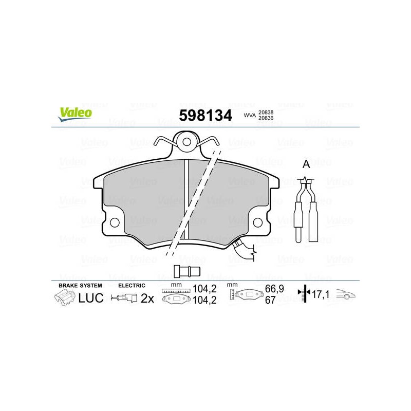 PLAQ FREIN FIAT CROMA. LANC PRISMA