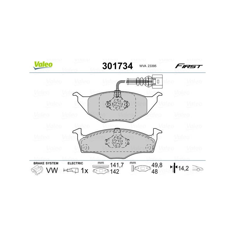 PLAQ FREIN FIRST AUDI A2