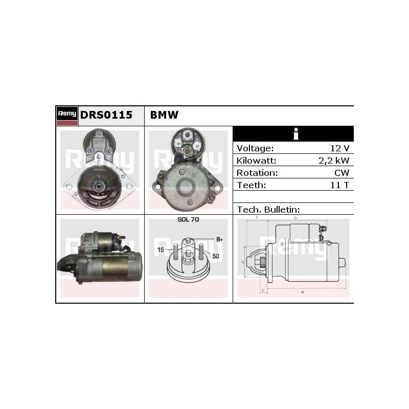 DEMARREUR - REMY REMANUFACTURED - B