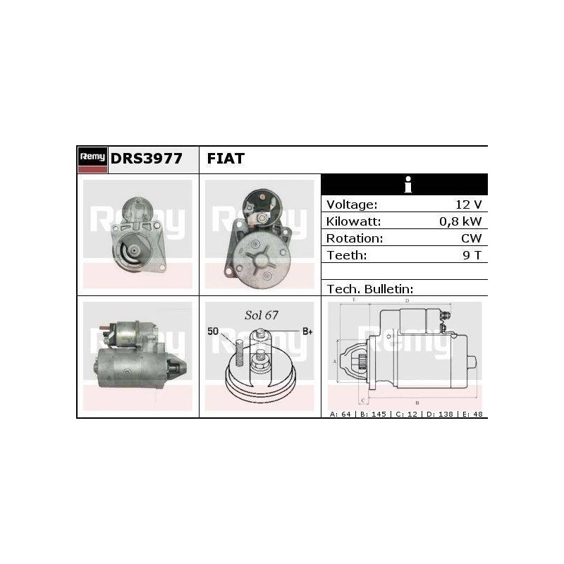 DEMARREUR - REMY REMANUFACTURED - F
