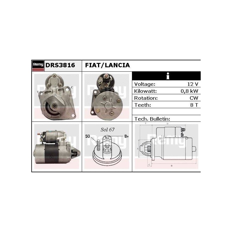 DEMARREUR - REMY REMANUFACTURED - F