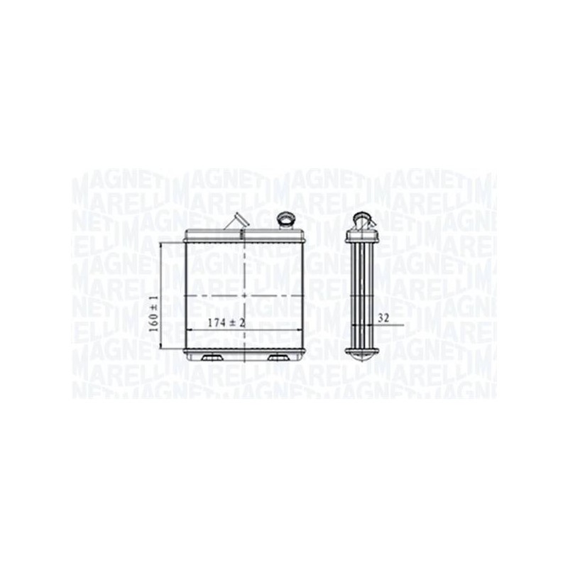 RADIATEUR CHAUFFAGE OPEL ASTRA G