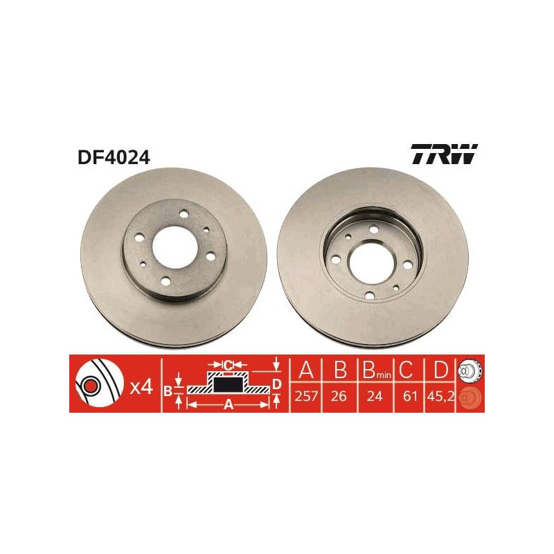 PAIRE DE DISQUES