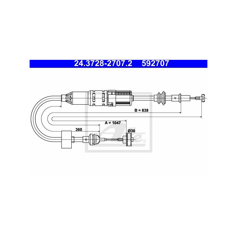 CABLE D EMBRAYAGE