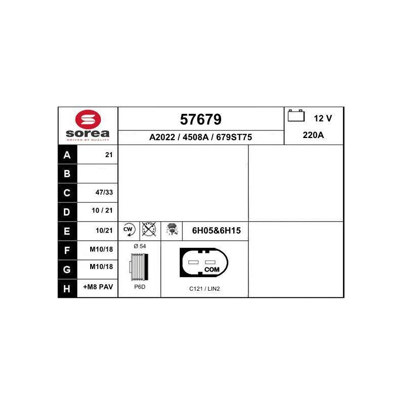 ALTERNATEUR VL / FORD - TRANSIT VII