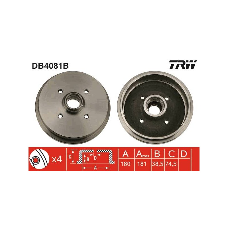 TAMBOUR DE FREIN + ROUL.
