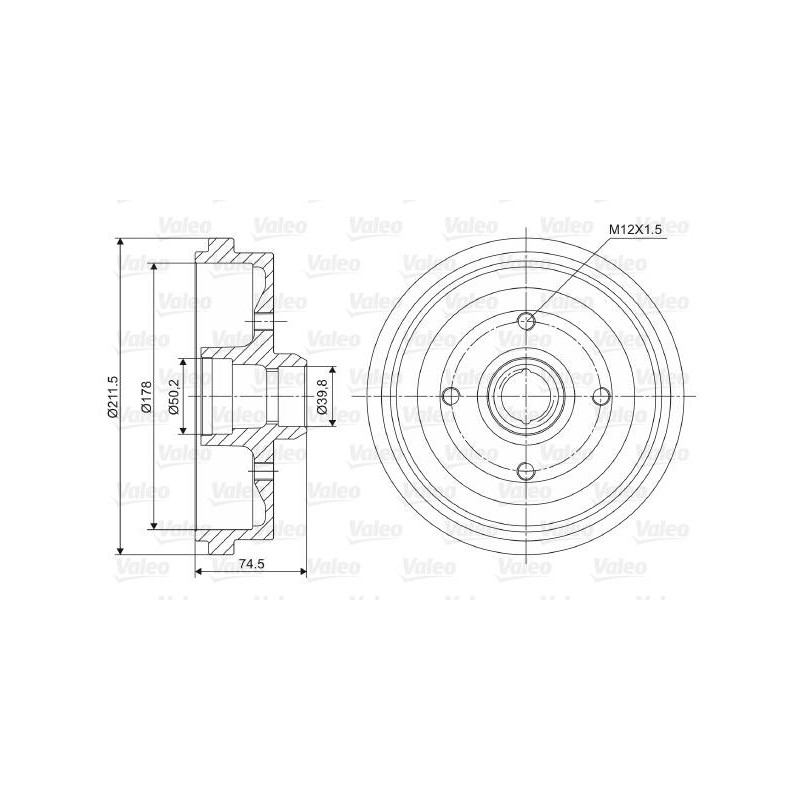 TAMBOUR FR VW GOLF II / SEAT IBIZA