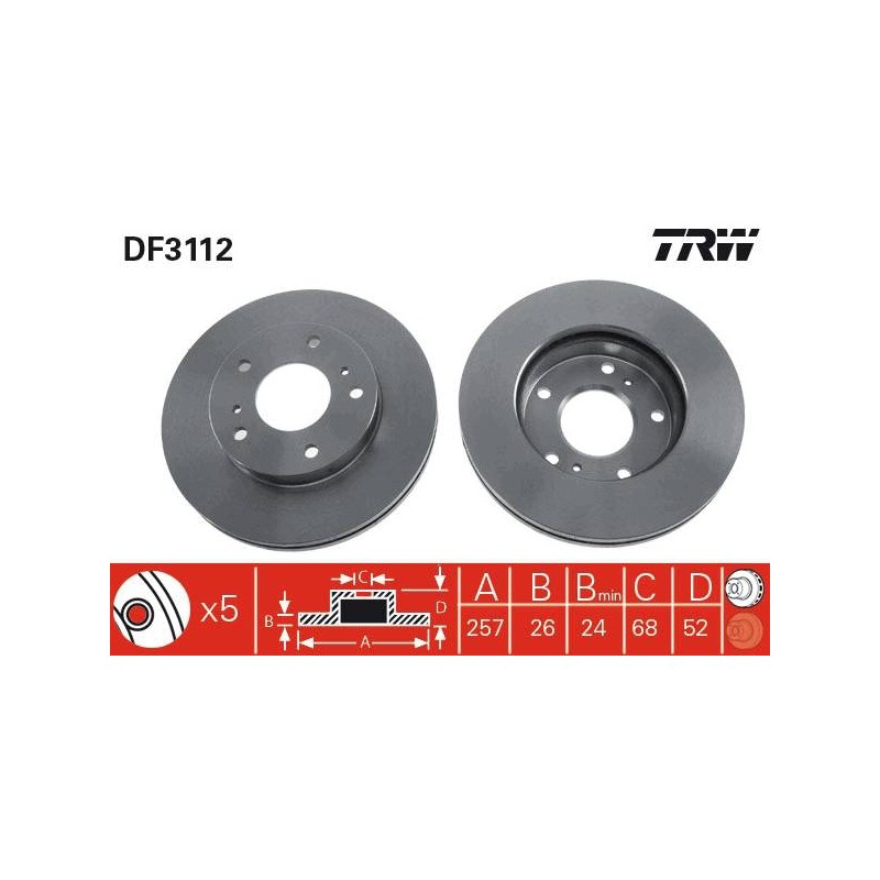PAIRE DE DISQUES