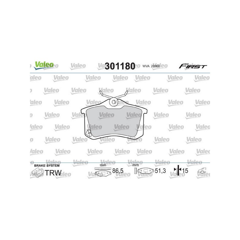 PLAQ FREIN FIRST SEAT IBIZA III
