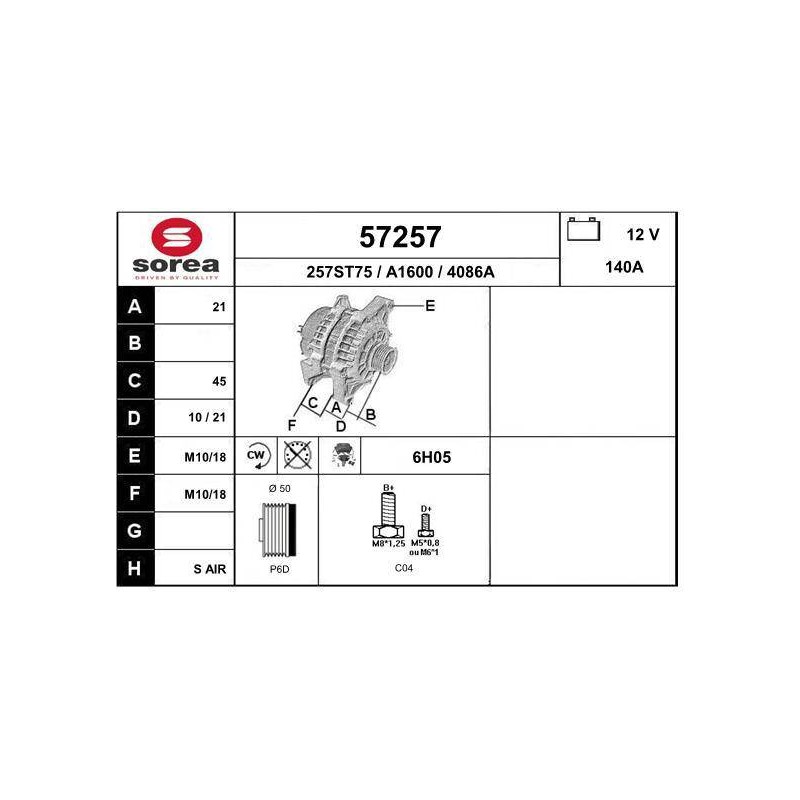 ALTERNATEUR VL / OPEL SIGNUM
