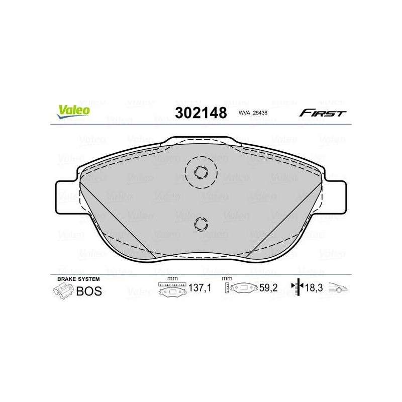 PLAQ FREIN FIRST CITROEN C3 11.08