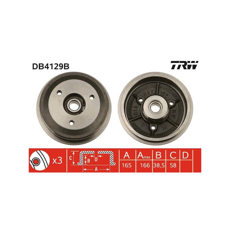 TAMBOUR DE FREIN + ROUL.