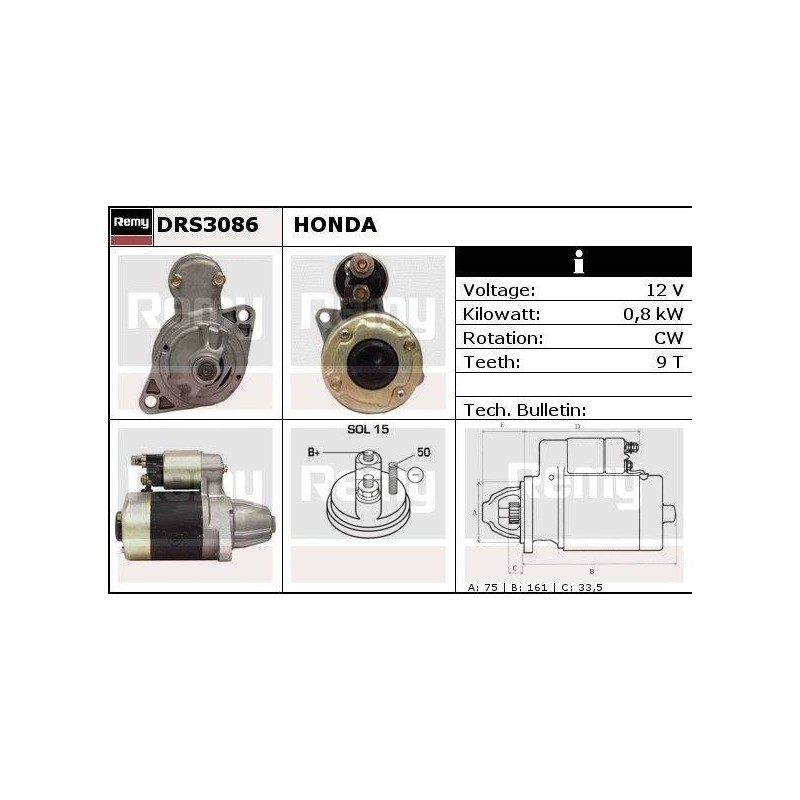 DEMARREUR - REMY REMANUFACTURED - H