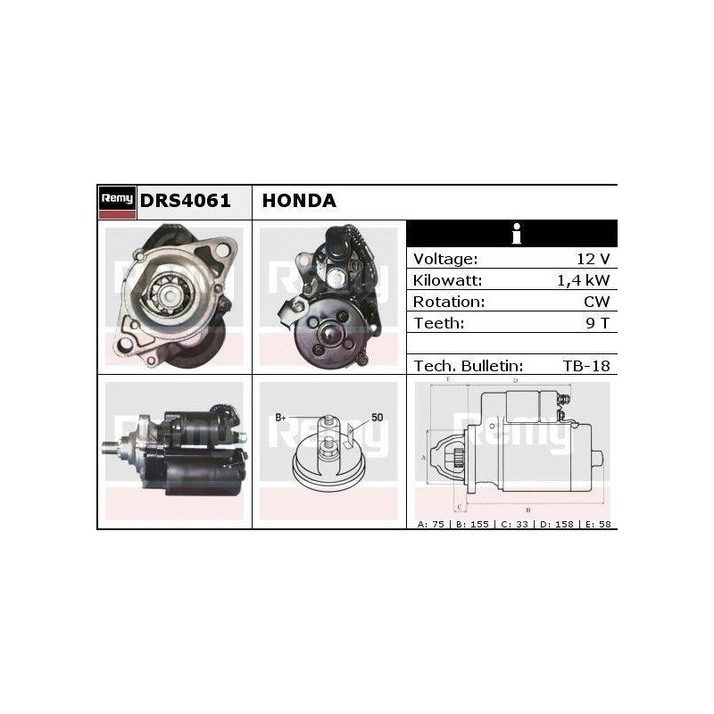 DEMARREUR - REMY REMANUFACTURED - H